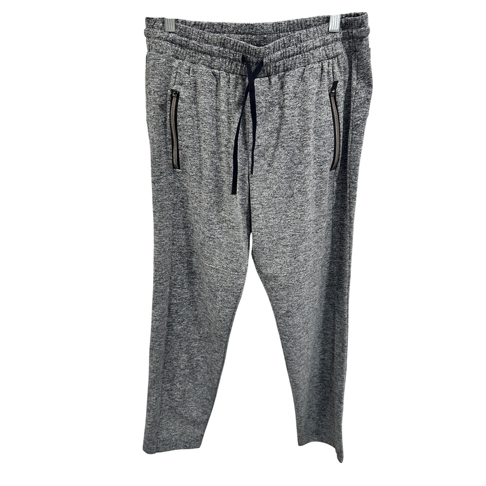 Athleta Women's Gray Heathered Jogger Pants Size Medium Zipper Pockets
